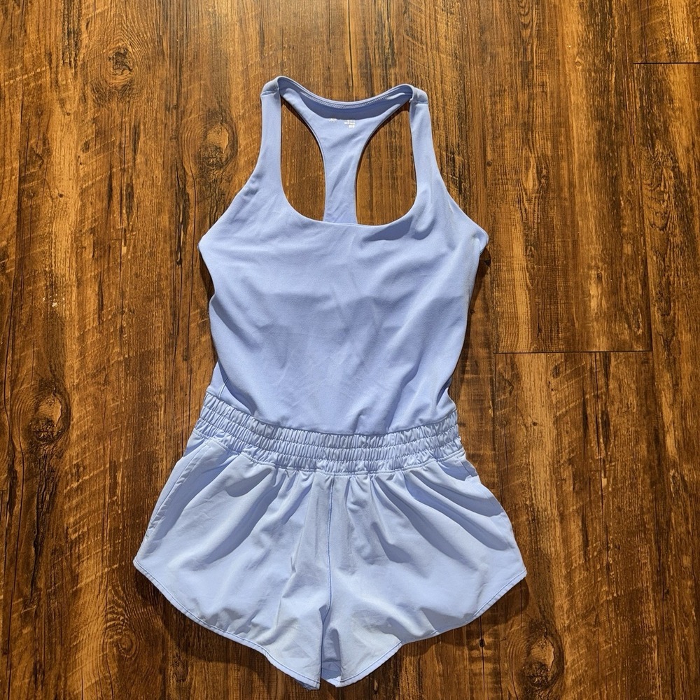 aerie Light Lavender Racerback Romper